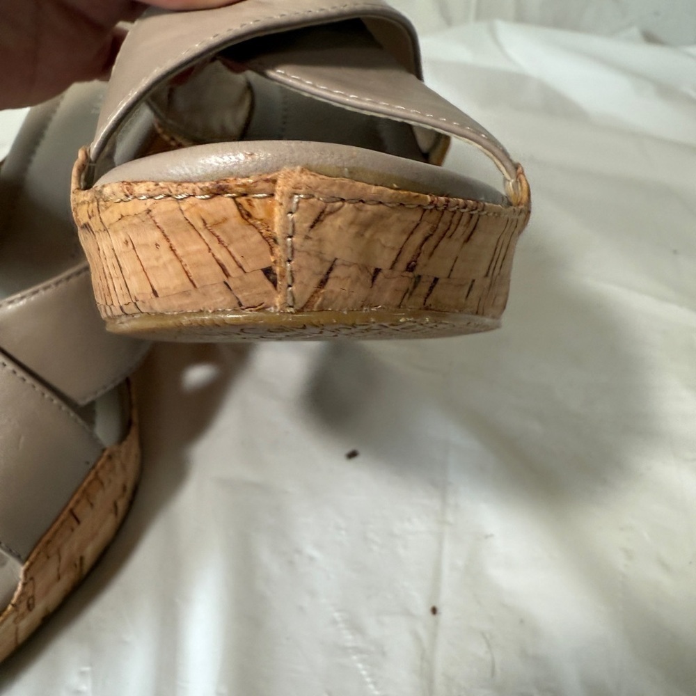 Calvin Klein Evah Napa Cork Wedge Heels - Picture 14 of 15